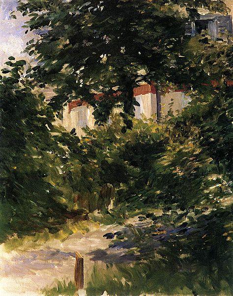 Edouard Manet Gartenweg in Rueil Sweden oil painting art